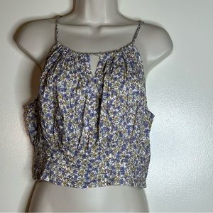 Japna Floral Tank Top Open Back